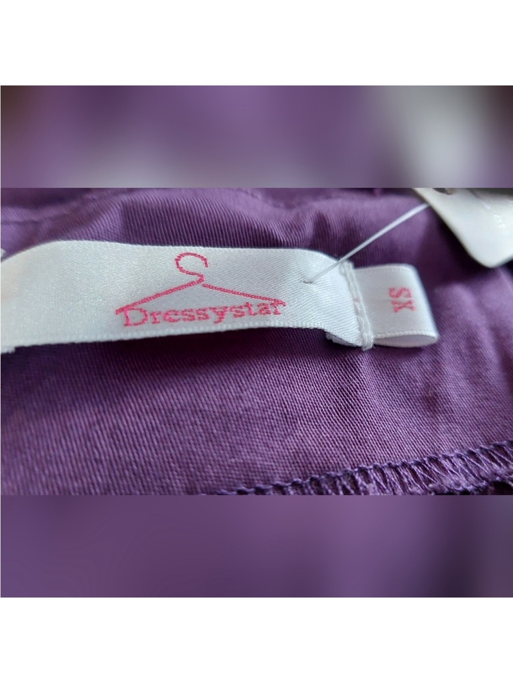 Dressystar Purple Halter Corset-Back Retro Dress, Purple/Black, XS, NWT - Picture 7 of 8
